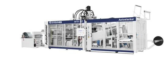 Máquina termoformadora com inclinação automática de copo de alta qualidade/Máquina para fazer copos descartáveis/Máquina termoformadora automática/Máquina para fazer copos de água mineral PP